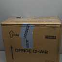 TRALT Ergonomic Office Chair - Desk Chair with Adjustable Headrest Lumbar Support Computer Chair - Mesh Comfy Chair with Flip-up Armrests - Gaming Chairs for Adults Home Office (Leather, White)