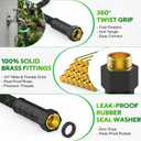 Garden Hose 50 FT, Non-Expandable Kink Free Water Hose,Lightweight Flexible