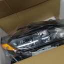 Halogen Headlights Compatible with 2016 2017 2018 Nissan Altima Headlamp w/o LED DRL Black Housing Headlight（Right Passenger Side