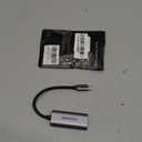 USB C to Ethernet Adapter, QGeeM Gigabit Ethernet to USB Type C, Thunderbolt 3/4 to RJ45 LAN Network Adapter Compatible for iPhone 15 Pro/max, MacBook Pro/Air, iPad Pro, Dell XPS etc-Classic Gray