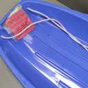 Toboggan Snow Sled for Adults, 48in Plastic Sleds with Pull Rope and 4 Handles, Outdoor Plastic Snow Sled for Kids and Adults
