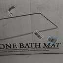 Large Diatomite Stone Bath Mat, Premium Non-Slip Natural Diatomaceous Earth Bathtub Quick Drying Mats for Bathroom Floor (30" x 17" Dark Gray)