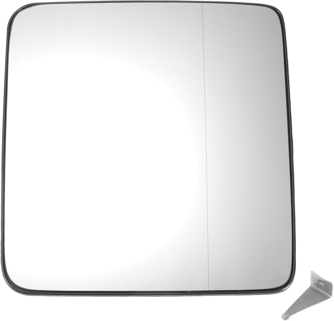 X AUTOHAUX Car Rearview Right Passenger Side Mirror Glass Replacement W/Backing Plate Heated for Jeep Wrangler JK 2018 for Jeep Wrangler 2011-2017