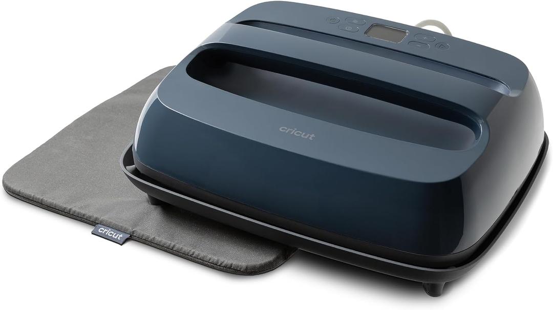 Cricut EasyPress 2 (SE) 12 in x 10 in Heat Press + Cricut EasyPress Mat, 12 in x 12 in - Heat Transfer Machine for T-Shirts, Sweatshirts, Blankets, Pillows, & More - Easy to Use - Blue