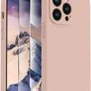 FireNova Designed for iPhone 13 Pro Max Case, Silicone [Camera Protection] Phone Case, Soft Anti-Scratch Microfiber Lining Inside, 6.7 inch, Pinksand