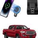 PZK Car Phone Mount for Toyota Tacoma 2016 2017 2018-2022 2023 Accessories Custom Air Vent Phone Holder Magnetic 15W Fast Wireless Charger Hands Free 360 Rotation Cell Phone Automobile Cradles