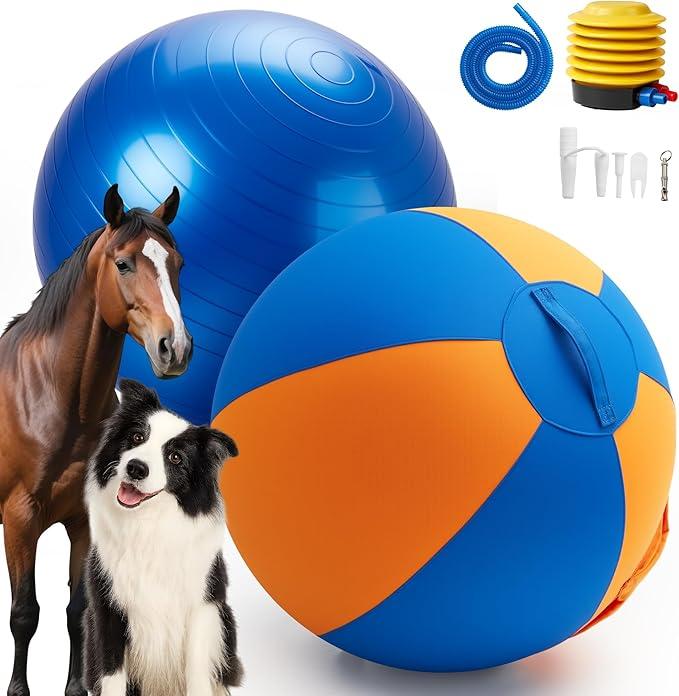 goodleben Herding Ball for Dogs 22", Durable DualLayer Herding Ball for Australian Shepherds, Outdoor Training Toy for Medium & Large Breeds, Ideal for Herding Dog Exercise