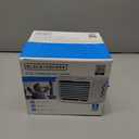 BLACK+DECKER Desktop Air Cooler, Personal Portable Fan with 3-Speeds, Evaporative Air Cooler with 0.5L Water Tank, Air Cooler Fan for Desk, Home, Office, Bedroom, and more, BDMC10, White/Gray