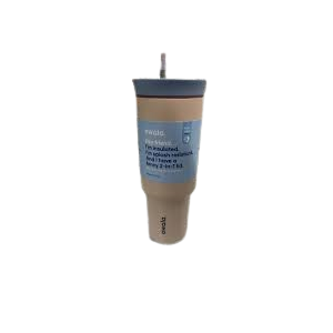 Owala Travel Tumbler SS 40oz Beige Blue Bottle