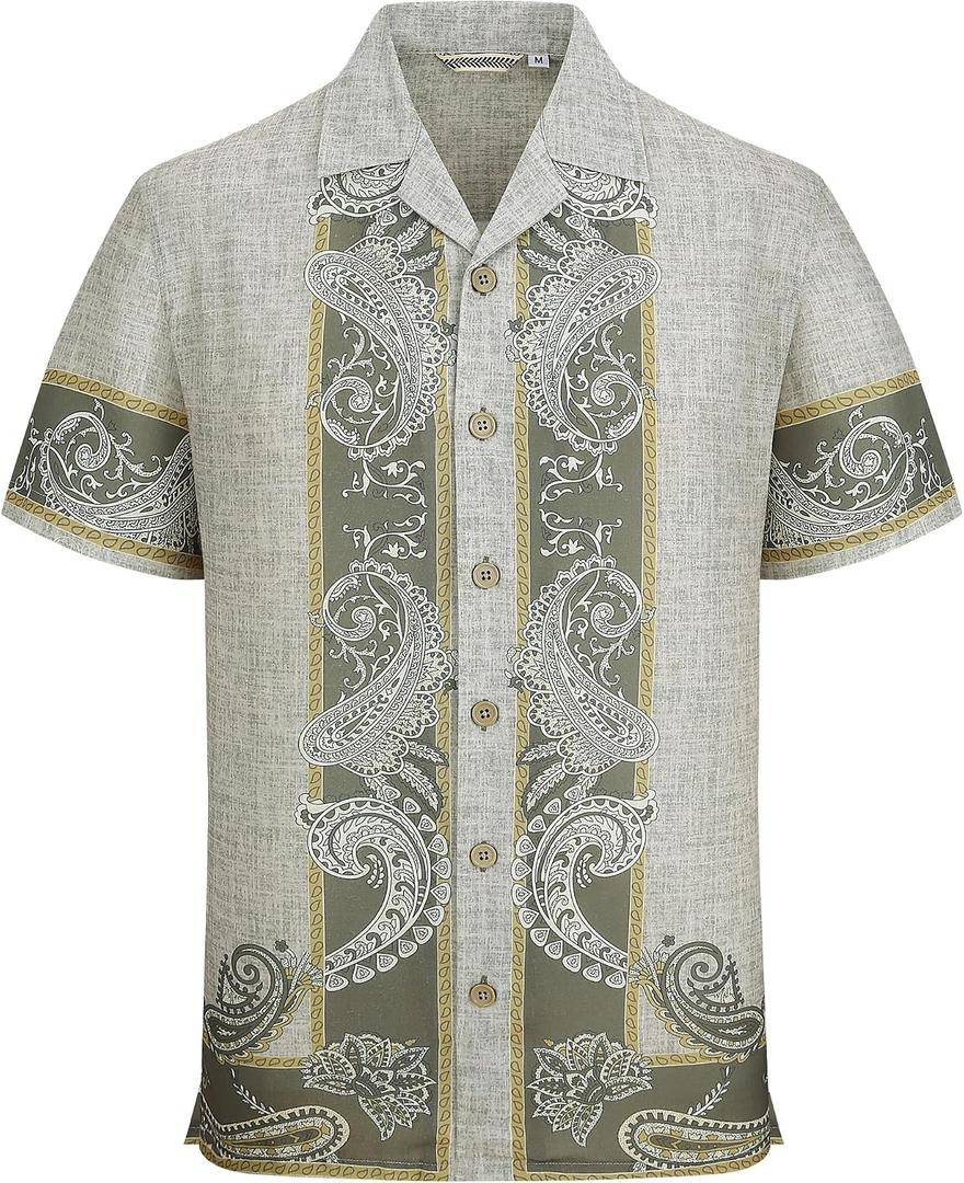 Alex Vando Mens 4-Way Stretch Wrinkle Free Business Casual Dress Shirt (L)