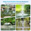 Pond Filter with Fountain Pump Kits, 60W 820GPH Pond Pump and Filter Kit with Submersible Water Pump Flow Ajustable for Outdoor Ponds Koi Pond Garden Fish Tank Water Features