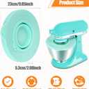 Silicone Mixers Bowl Cover Compatible with KitchenAid 4.5-5 Quart Tilt-Head Stand Mixers Bowl,with Collapsible Small Bowl(Green)