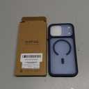 SUPFINE Magnetic for iPhone 17 Pro Max Case (Compatible with MagSafe)(Military Grade Drop Protection)(Camera Protection) Translucent Matte Shockproof Phone Cover,Dark Blue