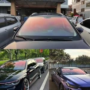 XhuangTech Window Tint Film for Cars, Chameleon Red Purple Car Window Tint ，80% VLT Protection Film, Anti UV Heat Control Solar Tint for Windshield Rear Side Window