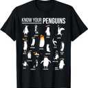 Know Your Penguins Types Of Penguins Sea Animal Lover T-Shirt XL