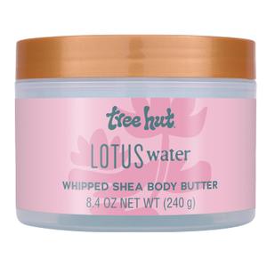 Tree Hut Lotus Water Whipped Shea Body Butter, Long-lasting Hydration Leaves Skin Feeling Soft & Moisturized, Lightweight, Nourishing Essential Body Care, 8.4 fl oz
