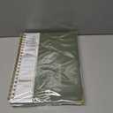 2026 Planner, Weekly and Monthly Calendar Planner from January 2026 - December 2026, 8.5" x 11" Hardcover Leather Hourly Appointment Book with Tabs, Spiral Daily Planners for School Work Home, Green