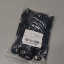 120PCS Black Mini Plastic Gutter Hanging Hooks - Outdoor Weatherproof Light Clips for Christmas Decoration