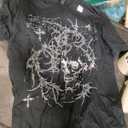 Y2K Grunge Goth Alt Skull Sigilism Vintage Graphic T-Shirt M