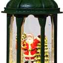 Christmas Snow Globes, Glitter Lighted Snow Globes Lantern Tabletop Decorations-Santa Claus