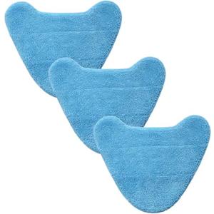 3 Pack Reusable Replacement Refills Steam Mop Pads Compatible with Hoover WH01100 WH20200, Microfiber Washable Cleaning Pads Fits for Vax S2 S2C S3 S3S, 12.6×8.7Inch