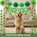 3 x 40ct St. Patrick's Day Decorations Kit, Hanging Swirls, Banner, Shamrock Garlands for St. Patrick's Day Decor, Saint Patrick's Day Party Favor