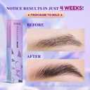 Eyebrow Growth Serum - Eyebrow Serum to Grow Brows with Advanced Formula to Boost Longer Fuller and Thicker Looking Eyebrows - Brow Serums 8ml Value Size - Vegan & Prostaglandin-Free