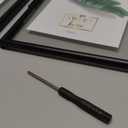 Glass Picture Frame Set of 3, Black Simple Metal Geometric Photo Frame with Glass Cover Includes 5x7, 4x6, 4x4 - Tabletop Floating Picture Frames for Home Decoration, Gift for Father's Day