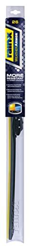 Rain-X 830226 WeatherArmor Beam Wiper Blades, 26" Windshield Wipers (Pack of 1), Automotive Replacement Windshield Wiper Blades With Industrial Grade Synthetic Rubber Squeegee