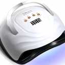 UV LED Nail Lamp with 81 Beads, 380W Nail Curing Lamps for Gel Polish with Automatic Sensor/4 Timer Setting, Led Nail Dryer, Professional Nail Art Drying Tools for Fingernail and Toenail