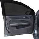 2Pack Front Car Window Screen Mesh Cover up to 40", Sunshade Anti-UV Rays, Privacy Shade Car Camping Net for Ventilation