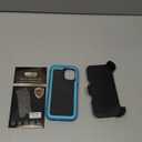 iPhone 13 Case Shockproof Dust/Drop Proof 3-Layer Full Body Protection [Without Screen Protector] Rugged Heavy Duty Cover Case, Turquoise Case for iPhone 13, with Glass