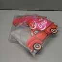 6 x Valentines Day Decorations, Valentines Day Red Truck Door Decor, Wooden Door Hanging Sign, Valentines Day Door Hanger Farmhouse Front Door Decorations for Home Porch, Wall, Outdoor