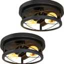 Sunco Farmhouse Ceiling Light Fixtures, Rustic Ceiling Light Fixture for Foyer, Bedroom, Hallway, Kitchen, Living Room, Den, 11 Inch Diameter, E26 Medium Base, Max 100W 2 Pack
