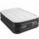 Simple Deluxe 22in Queen Air Mattress with Built-in High Speed Pump, Leak-Free & Foldable Design, Portable Inflatable Airbed with Carry Bag for Camping & Travel, 600lb Weight Capacity
