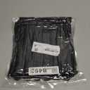 DecorUhome Cozy Faux Fur Spring Throw Pillow Covers 16x16 Set of 2 Decorative Soft Plush Striped Modern Farmhouse Boho Couch Pillow Cases with Velvet Back for Sofa Bed Living Room, Black