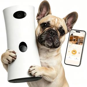 Pet Camera Treat Dispenser, 360 Pet Dog Security Cameras with Phone App, WiFi 5G/2.4G, Two Way Audio, Night Vision, Remote Treat Tossing, Motion Alert for Home Indoor Pet Cat Puppy Monitoring