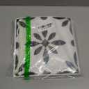 MORCART Peel and Stick Floor Tile - Vinyl Flooring Self Adhesive DIY: Square White+Black Flowers 7.87" x 7.87" 20 PCS, Waterproof and Removable Tile Sticker for Kitchen, Bathroom, Staircase FT-1624