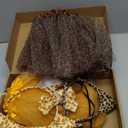 JATEBI 2 Sets Animal Costume Tutu for Kids,Include Giraffe and Leopard Ears Headbands Tails Face Sticker Bowtie Fancy Dress Costumes Kit