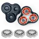 SH90 Replacement Heads for Philips Norelco Shaver Series 9000, SH90 Blades Complete Head, Sh90 Replacement Shaver Head for Series 9000(S9xxx) 8000(S8xxx), Double-Layer Blades with Base Bracket