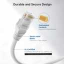 Cable Matters 10Gbps Snagless Cat 6 Ethernet Cable - 7ft, Cat 6 Cable, Cat6 Cord, Ethernet Cord, White