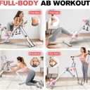 DERACY Ab Workout Machine Adjustable Ab Trainer Abdominal Trainer for Home Gym Foldable Ab Crunch Machine for Core 440 LBS