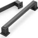 10 Pack 5 Inch(128mm) Hole Center Matte Dark Gunmetal Gray Modern Cabinet Pulls Kitchen Cabinet Handles Kitchen Cabinet Hardware Timeless Drawer Pulls for Dresser Cupboard Wardrobe, Gray(5x10)