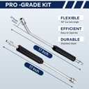 Pressure Washer Extension Wand, Short Pressure Washer Wand Replacement, Power Washer Wand Extension for Car Wash, Curved Angled and Straight Wand Replacement, 1/4" Quick Connect, 2 Pack