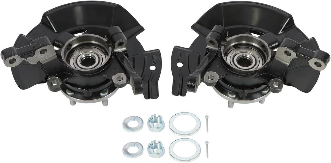 labwork Front Left and Right Side Wheel Hub Bearing Steering Knuckle Assembly Replacement for Sonata 2011 2012 2013 2.4L Replacement for 698-464 698-465