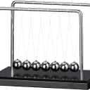 Newtons Cradle Pendulum with 7balls 50+ Sec Swingtime Glass Base Balance Ball