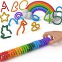 Little Ouchies Pain Fidget,8Pcs Textured Silicone Sensory Sticks Fidget Toys for Kids Adults, Flexible Fidget Sticks for Anxiety, ADHD & Autism to Help Focus, Christmas Stocking Stuffers for kids Boys