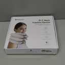 Neck Stretcher with Brace - Inflatable Cervical Traction Device for Neck Pain Relief, Adjustable Neck Decompression Tool with Breathable Fabric, Home Use Neck Traction Pillow (Gray)