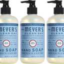 MRS. MEYER'S CLEAN DAY Hand Soap, Made with Essential Oils, Rain Water, 12.5 fl. oz - Pack of 3