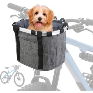 Bike Basket Accessories Compatible with Schwinn,Detachable and Waterproof,Hold Cell Phones, Snacks, Wallet,Fits Most Adult Bike Handlebars,1PC